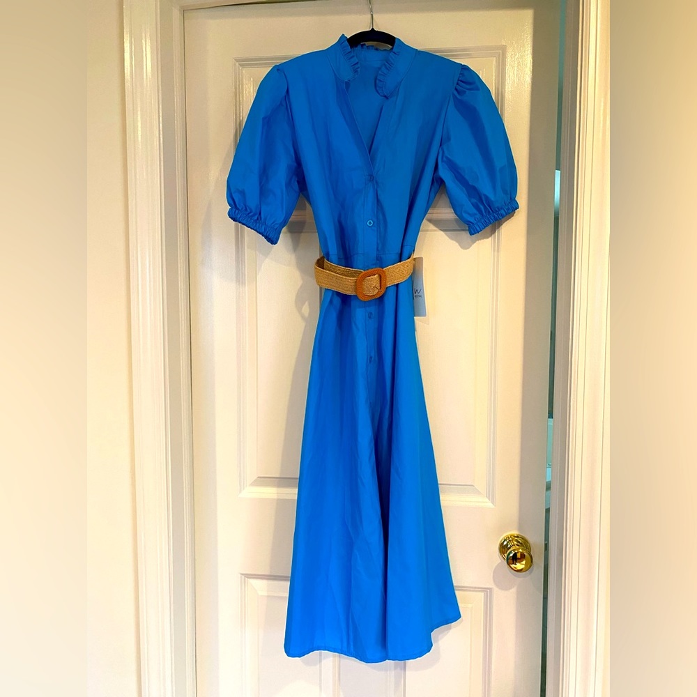 Cotton mid length dress